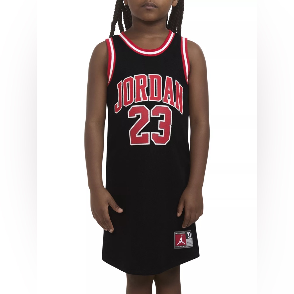 Jordan Kids Casual Dress - Black And Red